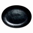 Блюдо овальное 32х23 см, Фарфор цвет чёрный Karbon, Rak Porcelain