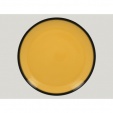 *Тарелка D 29 см плоская, Фарфор цвет жёлтый, Lea Rak Porcelain