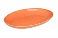 Блюдо овальное 18x14 см цвет оранжевый, Seasons Porland
