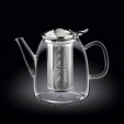 Чайник заварочный 1450 мл термостекло, с откидной крышкой и колбой из нержавейки, Thermo Glass Wilmax