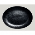 Блюдо овальное 36х27 см, Фарфор цвет чёрный Karbon, Rak Porcelain