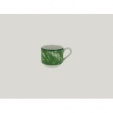 *Чашка 90 мл кофейная штабелируемая цвет зелёный Peppery, Rak Porcelain, ОАЭ 