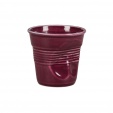 Чашка для эспрессо Мятая 90 мл Barista (Бариста) , высота 6 см, фиолетовая, P.L. Proff Cuisine