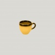 *Чашка кофейная 90 мл, Фарфор цвет жёлтый, Lea Rak Porcelain