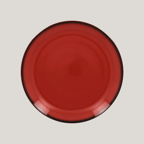 Тарелка D 18 см плоская, Фарфор цвет красный, Lea Rak Porcelain