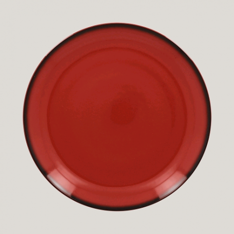 Тарелка D 29 см плоская, Фарфор цвет красный, Lea Rak Porcelain