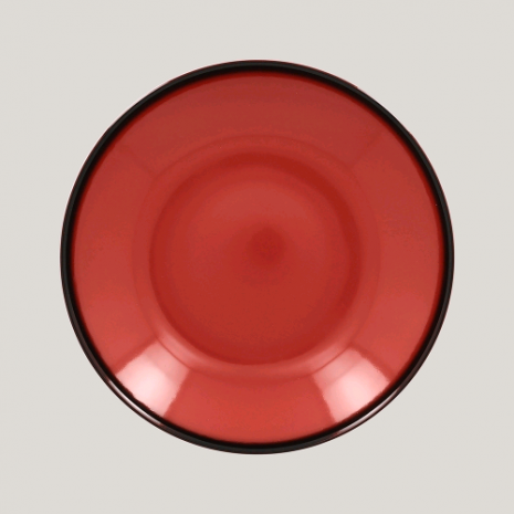*Тарелка глубокая Coupe D 26 см 1.2 л, Фарфор цвет красный, Lea Rak Porcelain