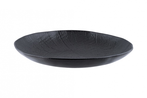Тарелка d 26 см глубокая цвет чёрный, Шейд Bonna, Турция