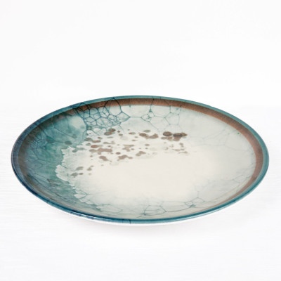 Тарелка плоская D 23 см, фарфор цвет лазурь, Lagoon Gural Porselen