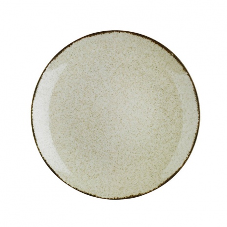 Тарелка плоская 25 см, Бежевый Pearl Kutahya