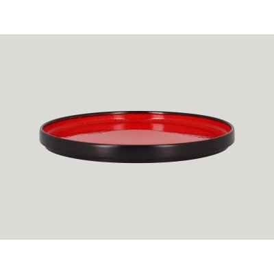 Тарелка с вертикальным бортом d=20см или крышка для тарелки глубокой FRNODP20RD цвет черный/красный, RAK Porcelain Fire