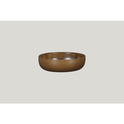 Салатник круглый d 16 см h 4.5 см 0.57 л цвет коричневый, фарфор Ease, Rak Porcelain, ОАЭ