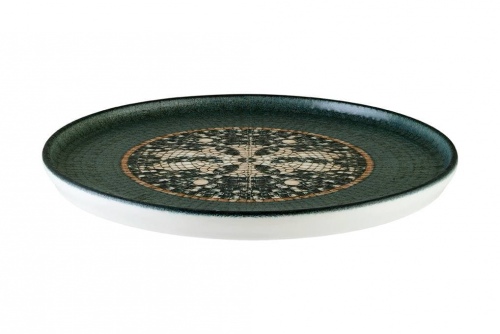 Тарелка Anthracite d 28 см Месопотамия форма Хюгге, фарфор Bonna