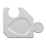 Блюдо ассиметричное Jigsaw для фуршетов 20x15 см, Фарфор Minimax, Rak Porcelain, ОАЭ