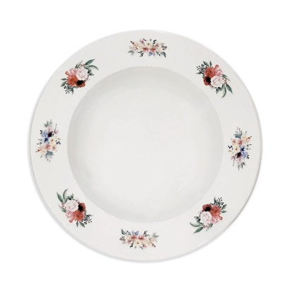 Тарелка глубокая с цветочным декором 23 см, Фарфор Access Decor, Rak Porcelain, ОАЭ