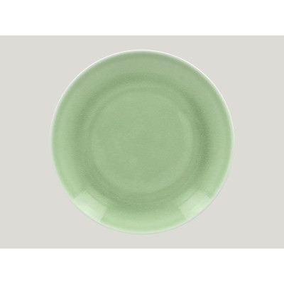  Тарелка круглая D 24 см плоская, Фарфор цвет Мятный, Vintage Rak Porcelain, ОАЭ