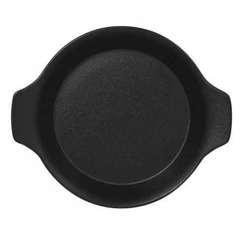 Тарелка круглая - кроншель d=16 см, фарфор, NeoFusion Volcano(черный), RAK Porcelain, ОАЭ