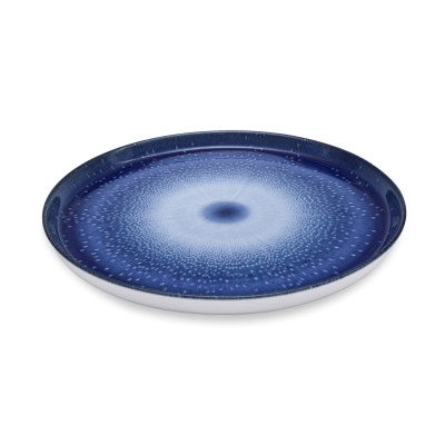 Тарелка круглая борт вертикальный D=27 см, плоская, фарфор, Snezh, Gural Porcelain