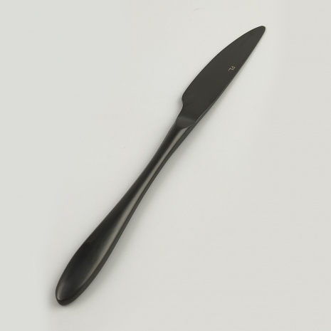 Нож столовый ,покрытие PVD,чёрный матовый цвет,  "Alessi-Black" P.L.