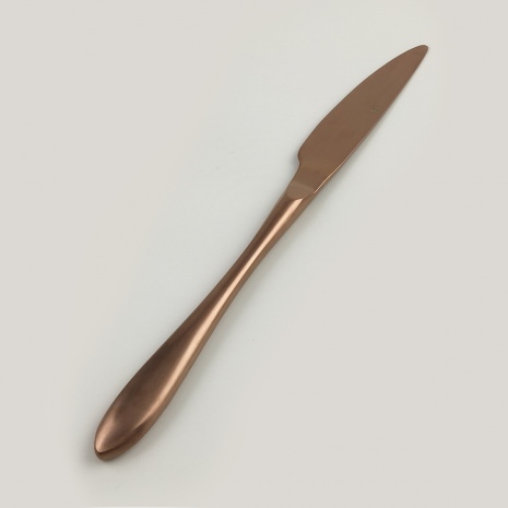 Нож столовый ,покрытие PVD, цвет матовая медь, "Alessi-Copper" P.L.