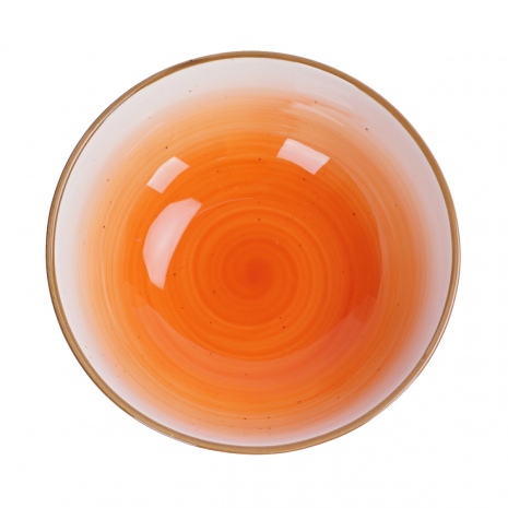 Салатник 510 мл 15.5x15.5x5 см фарфор оранжевый цвет, The Sun P.L. Proff Cuisine