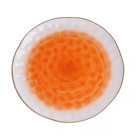 Тарелка плоская d 27 см фарфор оранжевый цвет, The Sun P.L. Proff Cuisine