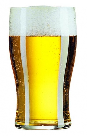 Стакан для пива 570 мл d 8.4 см h 16 см Тулип, стекло ОСЗ, Россия