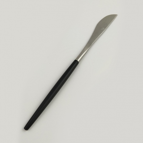 Нож столовый 22 см покрытие PVD,чёрный серебряный цвет, Lounge P.L. Proff Cuisine