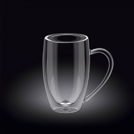 Кружка 300 мл d 7.5 см h 12 см с двойными стенками, Thermo Glass Wilmax