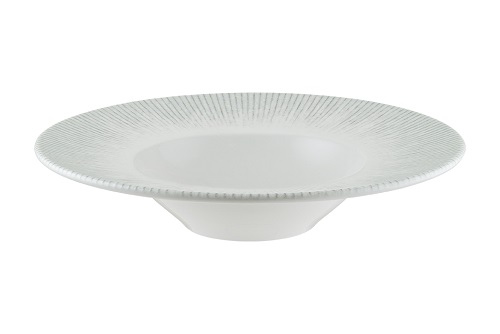 Тарелка для пасты 400 мл d 28 см, серый Ирис Bonna