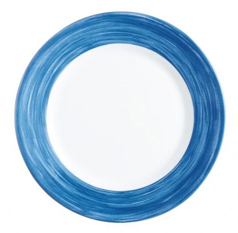 Тарелка d 25.4 см синий край, Браш Arcoroc