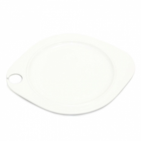 Тарелка фуршетная с выемкой 22.5*27.5 см Black Label квадратная, P.L. Proff Cuisine