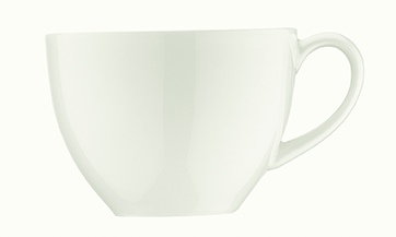 Чашка чайная 230 мл, блюдце арт. IRSWHGRM04CT, Ирис Белый Bonna