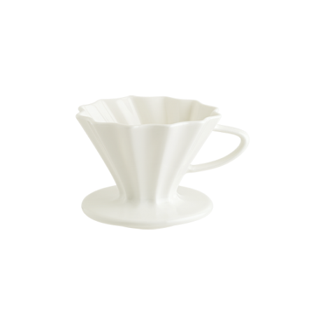 Чашка воронка для заваривания кофе 250 мл d 11 см h 9 см белая, форма Ро, Bonna