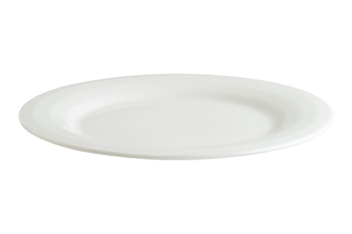 Тарелка d 28 см Белый, форма Хало широкая полоска, Bonna