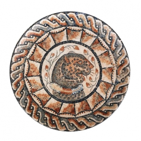 Тарелка Леопард d 27 см Месопотамия форма Гурмэ, фарфор Bonna 