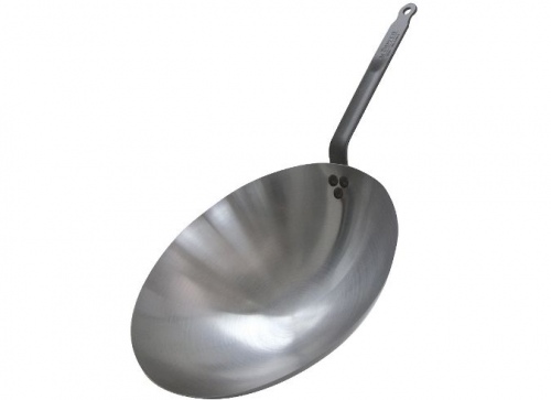 Сковорода Вок d 35.5 см h 9 см, белая сталь (индукция) Сarbone plus De Buyer 