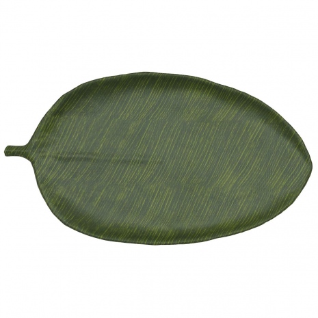 Блюдо поднос меламиновый 53.5*29 см h 3 см Green Banana Leaf, P.L. Proff Cuisine