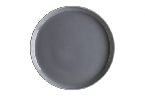 Тарелка d 25 см Серый, форма Граунд Bonna