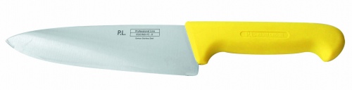Шеф нож PRO Line 20 см, желтая пластиковая ручка, P.L. Proff Cuisine