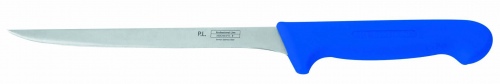 Нож PRO-Line филейный 20 см, синяя пластиковая ручка, P.L. Proff
