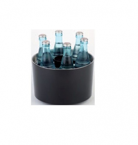 Емкость для охлаждения бутылок d=23 см h=14 см черная, пластик, APS Германия