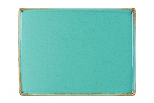 Блюдо прямоугольное 270х210 мм, цвет бирюзовый, Seasons, Porland