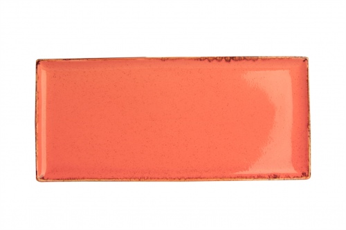 Блюдо прямоугольное 35х16 см цвет оранжевый, Seasons Porland