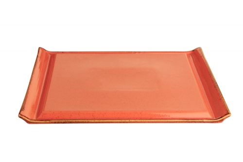Блюдо для стейка 32х26 см цвет оранжевый, Seasons Porland