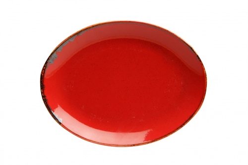 Блюдо овальное 18x14 см цвет красный, Seasons Porland