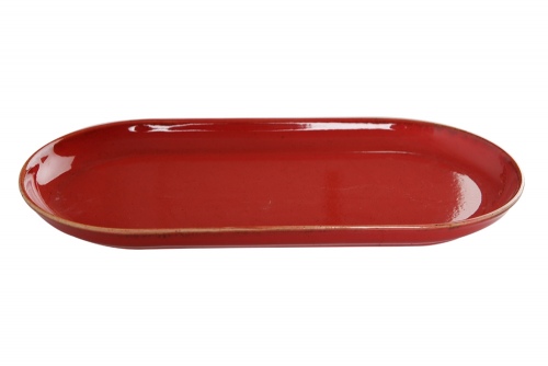 Блюдо овальное 30x15 см цвет красный, Seasons Porland