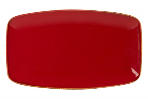 Блюдо прямоугольное 31х18 см цвет красный, Seasons Porland