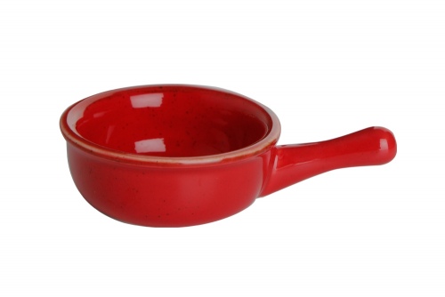Соусник сковорода 50 мл d 6 см фарфор цвет красный, Seasons Porland