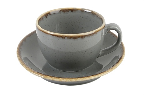 Чашка v-350 мл. чайная цвет тёмно серый, Seasons, Porland